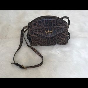 Sharif cheetah cross body designer bag